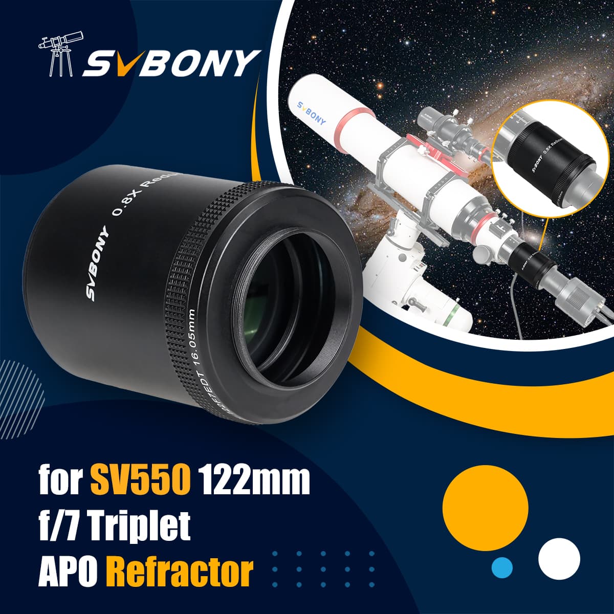 Svbony Sv Focal Reducer Field Flattener X For Sv F Triplet