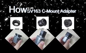 How to make the C mount cameras working with an astronomy telescope doloremque