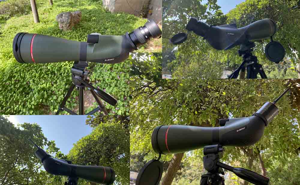 Let SA412 Spotting Scope 20-60X80mm HD take you closer to nature