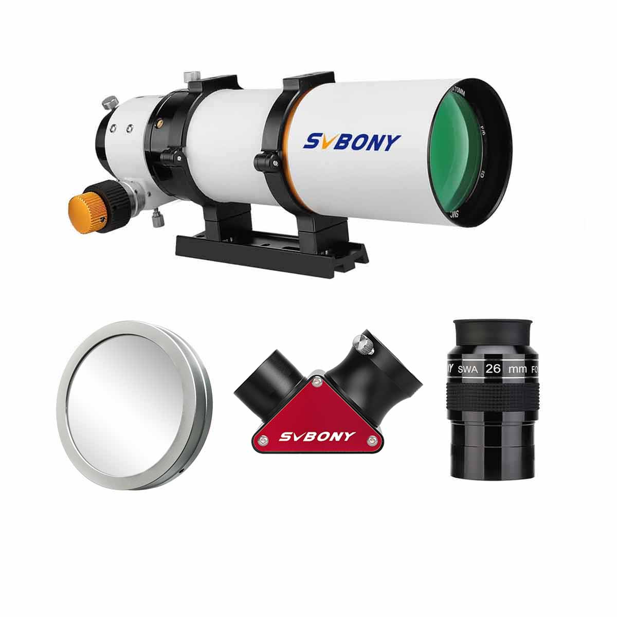 SV503 70ED F6 Telescope Refractor with Diagonal Eyepiece Set for Beginners  Stargazing