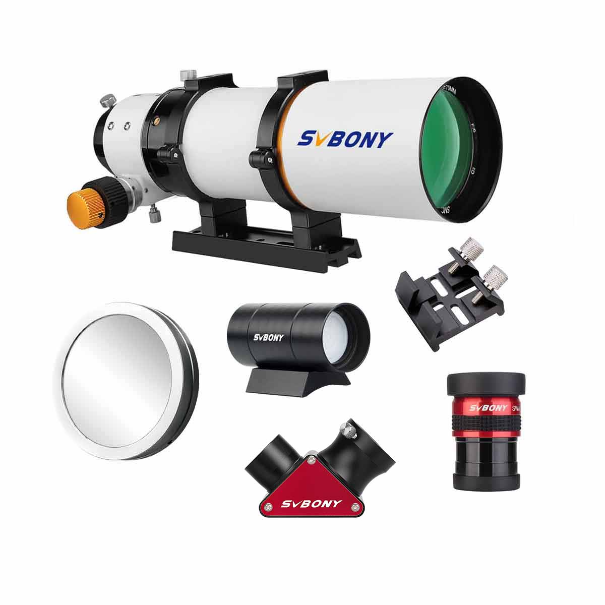 SV503 70ED Telescope F6 Refractor with Diagonal Eyepiece Set for Solar  Planet Observation