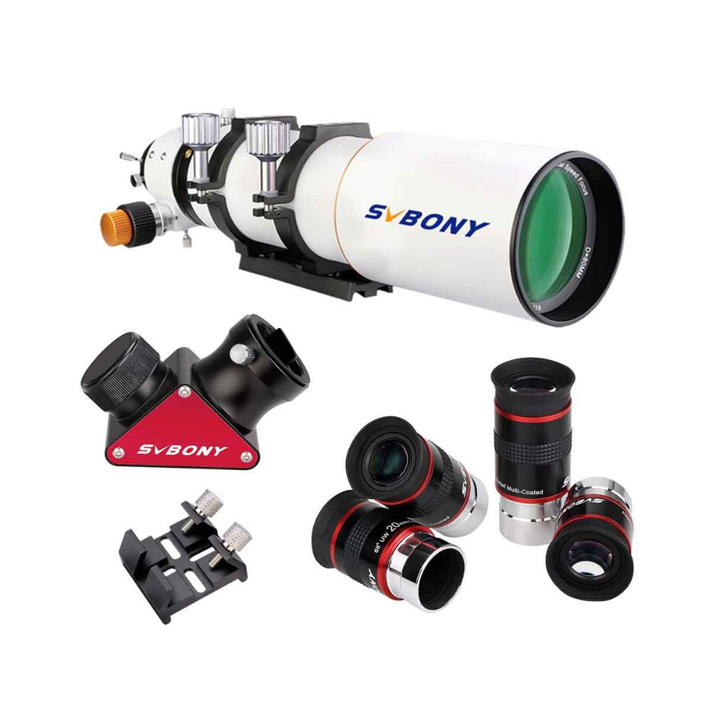 SV503 80ED F7 Telescope Refractor with 68-degree Eyepieces Set for Adults Stargazing 