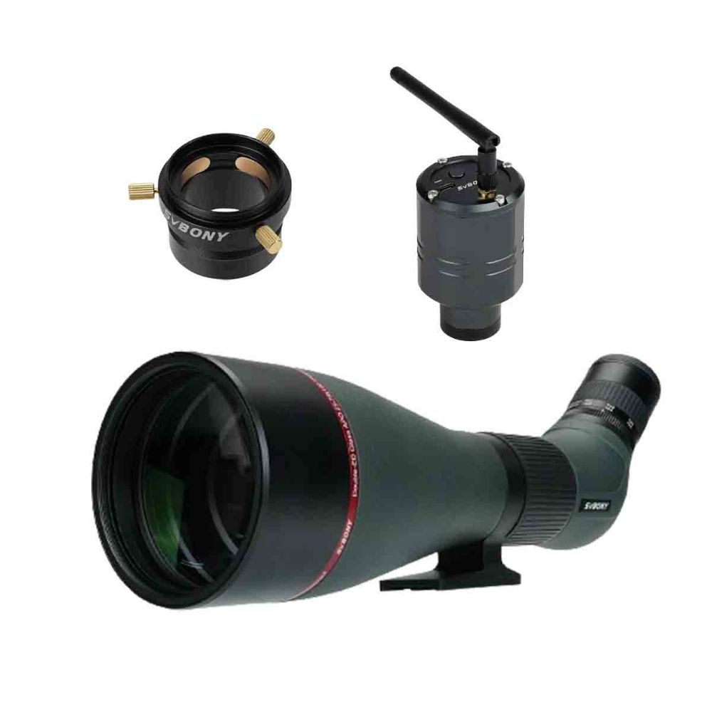 SA401 25-75X100 APO Spotting Scope with SC311 Wifi Camera for Birdwatching