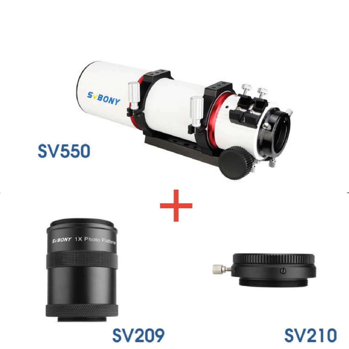 SVBONY SV550 APO Triplet Refractor OTA 80 F6 Astronomy Telescope Set ...