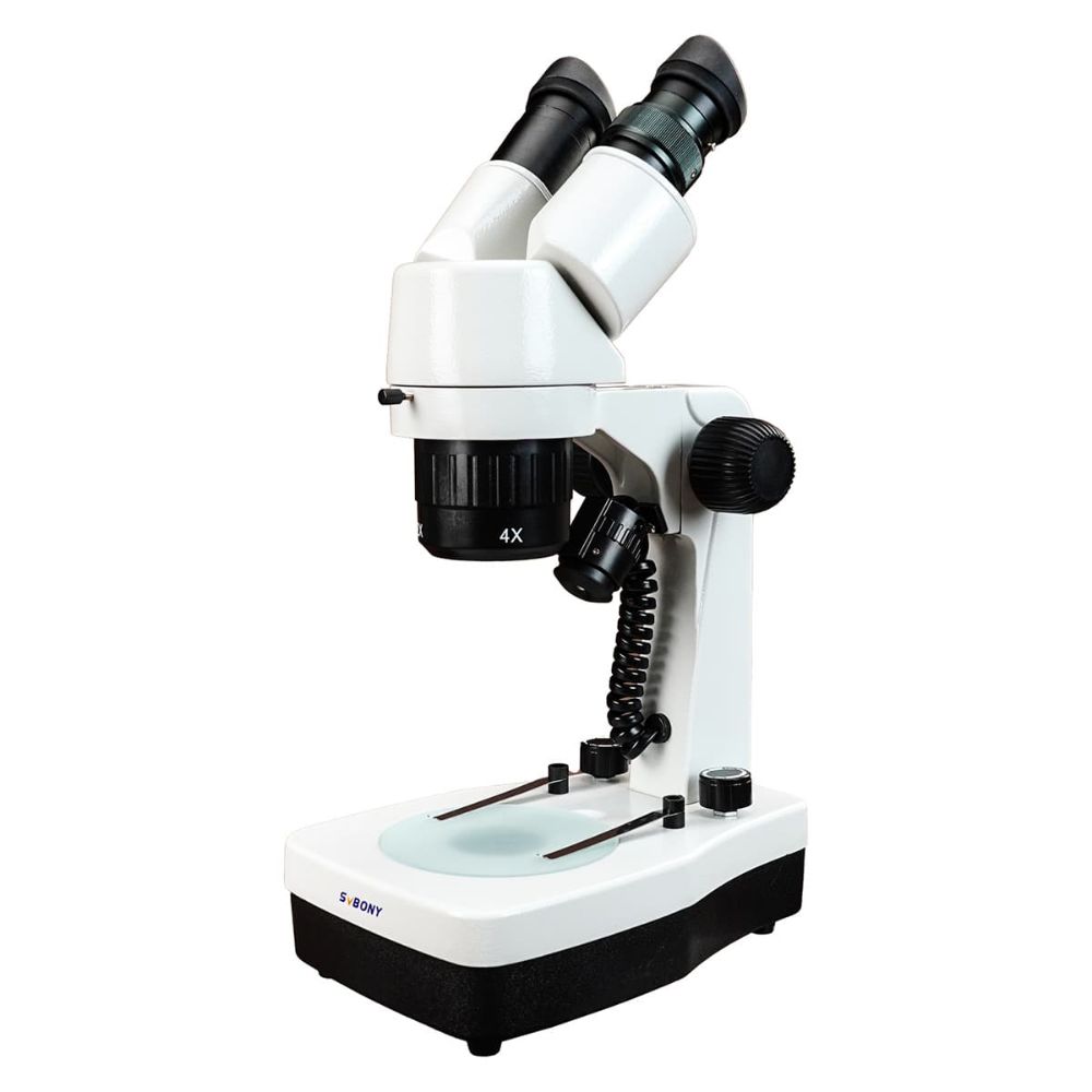 SM403 Binocular Stereo Microscope 20X-80X Magnification Forward-Mounted For Circuit Board Welding & Watch Repair and Seed Quality Testing