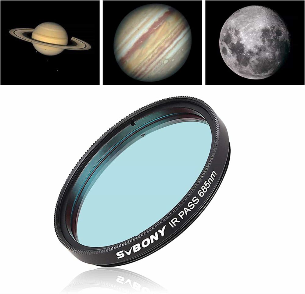 SV183 IR Pass 685nm Filter Telescope Filter 1.25 Inch for Planetary Photography 