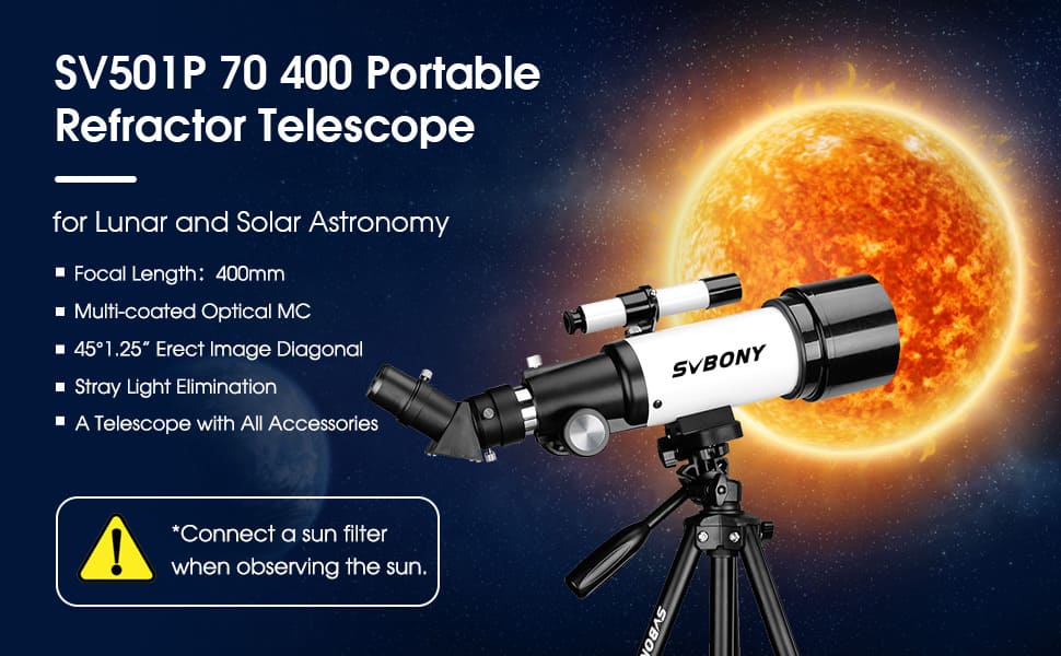 Telescopios SVBONY SV501P Telescopio Para Principiantes Adultos